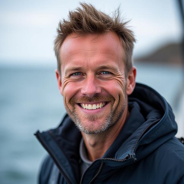 Portræt af Jens Larsen, lead guide hos OceanVelo